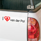 Ik hart van der Pol Bumpersticker (Op Truck)
