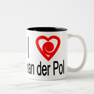 Ik hart van der Pol Tweekleurige Koffiemok