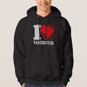 Ik hart Vancouver Mooie Canadese Stad Ik Liefde Hoodie