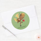 Ik hart Vermont Moose sticker (Envelop)