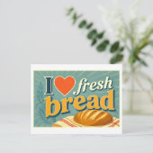 "Ik [Hart] Vers Brood" Briefkaart (Staand voorkant)