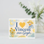 "Ik [Hart] Vincent van Gogh" Briefkaart (Staand voorkant)