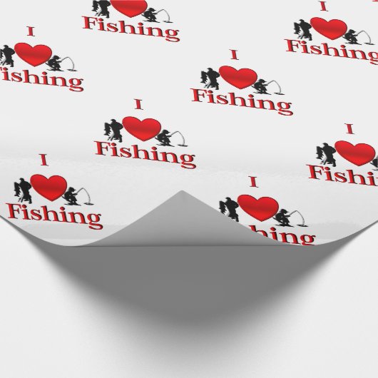 Ik hart Vist Cadeaupapier (Hoek)