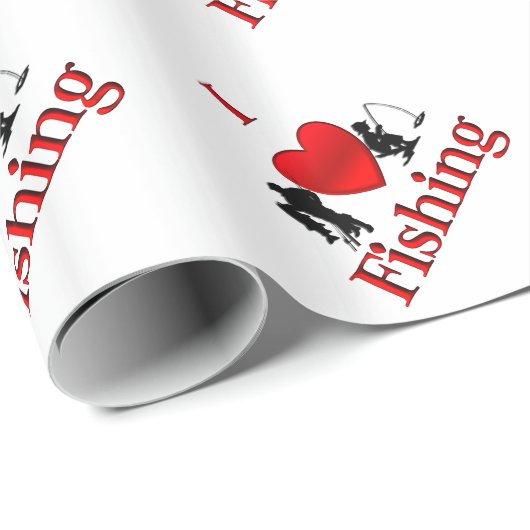 Ik hart Vist Cadeaupapier (Rol Hoek)