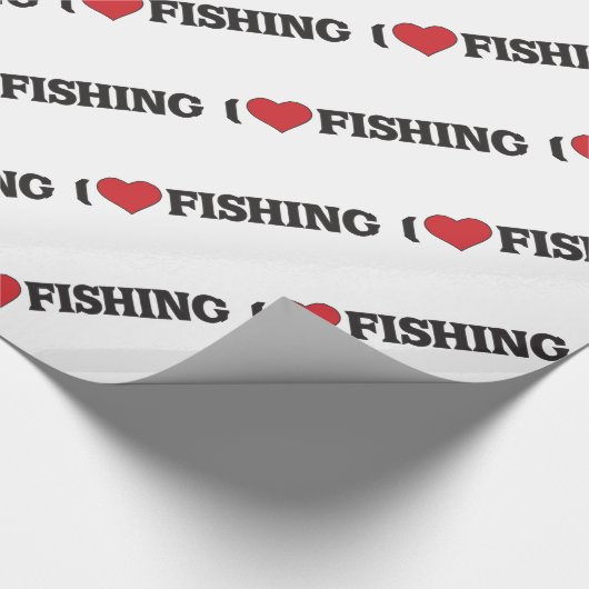 Ik hart Vist Cadeaupapier (Hoek)