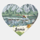 Ik hart Vist Hart Sticker (Voorkant)