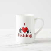 Ik hart Vist Porselein Kop (Rechts)