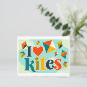 "Ik [Hart] Vliegers" Briefkaart (Staand voorkant)