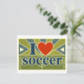 "Ik [Hart] Voetbal" Briefkaart (Staand voorkant)