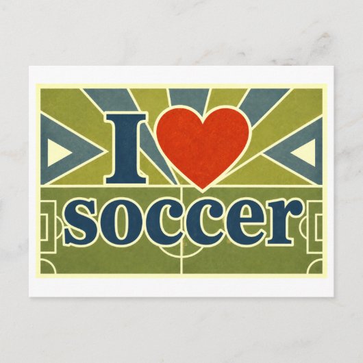 "Ik [Hart] Voetbal" Briefkaart (Voorkant)