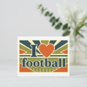 "Ik [Hart] Voetbal" Briefkaart (Staand voorkant)