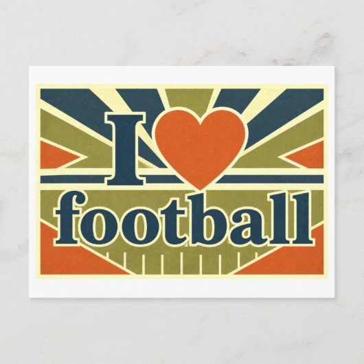 "Ik [Hart] Voetbal" Briefkaart (Voorkant)