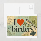 "Ik [Hart] Vogelaars" Briefkaart (Voorkant / Achterkant)