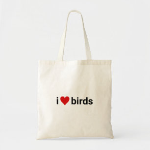 Ik hart vogels vogelaar grappige wetenschapper Wil Tote Bag