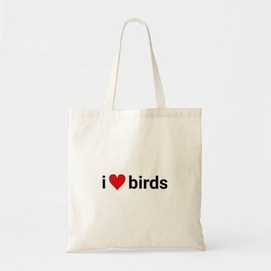 Ik hart vogels vogelaar grappige wetenschapper Wil Tote Bag (Voorkant)