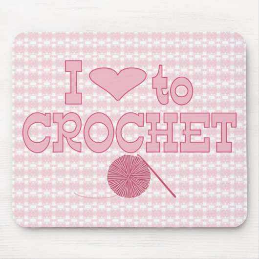 Ik hart voor Crochet Muismat (Voorkant)