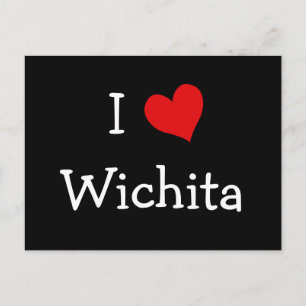 Ik hart Wichita Briefkaart
