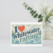 "Ik [Hart] Wildwatervaren" Briefkaart (Staand voorkant)