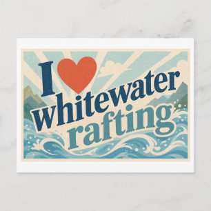 "Ik [Hart] Wildwatervaren" Briefkaart