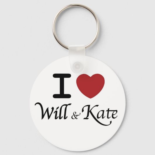 Ik hart Will en Kate Sleutelhanger (Voorkant)