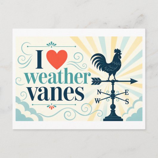 "Ik [Hart] Windwijzers" Briefkaart (Voorkant)