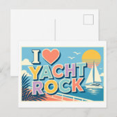 "Ik [Hart] Yacht Rock" Briefkaart (Voorkant / Achterkant)