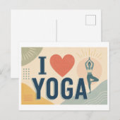 "Ik [Hart] Yoga" Briefkaart (Voorkant / Achterkant)