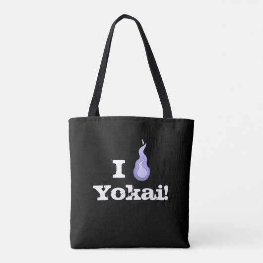 Ik hart Yokai! Japans-monster-lover's Tote Bag (Achterkant)