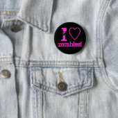 Ik hart zombies! ronde button 5,7 cm (In situ)