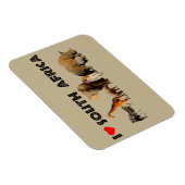 Ik hart Zuid-Afrika Wildlife Collage Magneet (Rechterzijde)