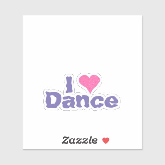 Ik hartdans sticker (Vel)