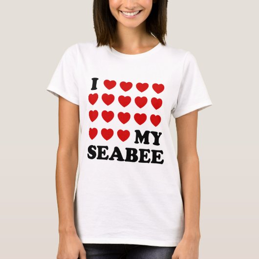 Ik (harten) mijn Seabee T-shirt (Voorkant)