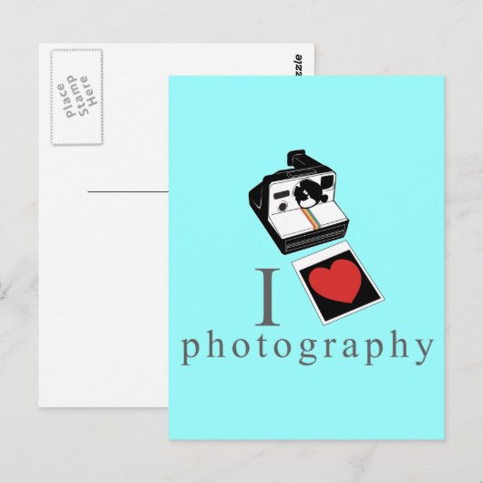 Ik hartfoto's briefkaart (Voorkant / Achterkant)