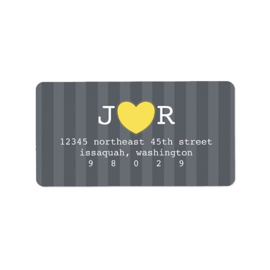 Ik hartje je adreslabel etiket