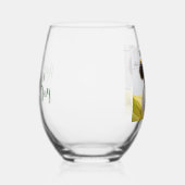 Ik hartje je moederdag Stemless wijnglas Zonder Voet (Rechts)