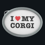 Ik hartje mijn corgi riemgesp gesp<br><div class="desc">corgi,  hond,  huisdier,  minnaar,  liefde,  hart,  mijn moeder,  vader,  eigenaar,  ras,  furry baby</div>