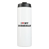 Ik hartje mijn Doberman Tumbler