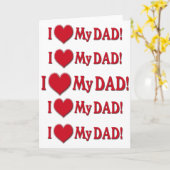 IK HARTJE MIJN VADER - IK HOU VAN MIJN VADER - MUS KAART (Gele Bloem)