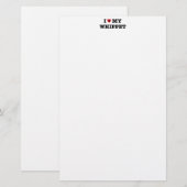 Ik hartje mijn Whippet briefpapier (Voorkant / Achterkant)