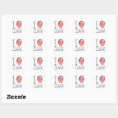 Ik hartje Obama Stickers (Vel)