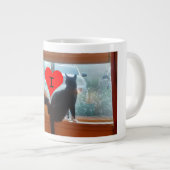 Ik hartkatten, foto van katten op ramen grote koffiekop (Voorkant rechts)