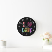 Ik hartliefdesklok ronde klok (Huis)