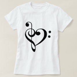 Ik hartmuziek t-shirt