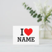 Ik hartnaam aanbevelingskaartje (Staand voorkant)