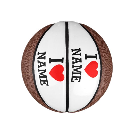 Ik hartnaam basketbal (Verticaal)