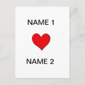 Ik hartnaam briefkaart (Voorkant)