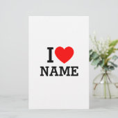 Ik hartnaam briefpapier (Staand voorkant)