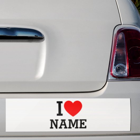 Ik hartnaam bumpersticker