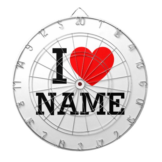 Ik hartnaam dartbord (Voorkant)