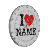 Ik hartnaam dartbord (Voorkant Links)